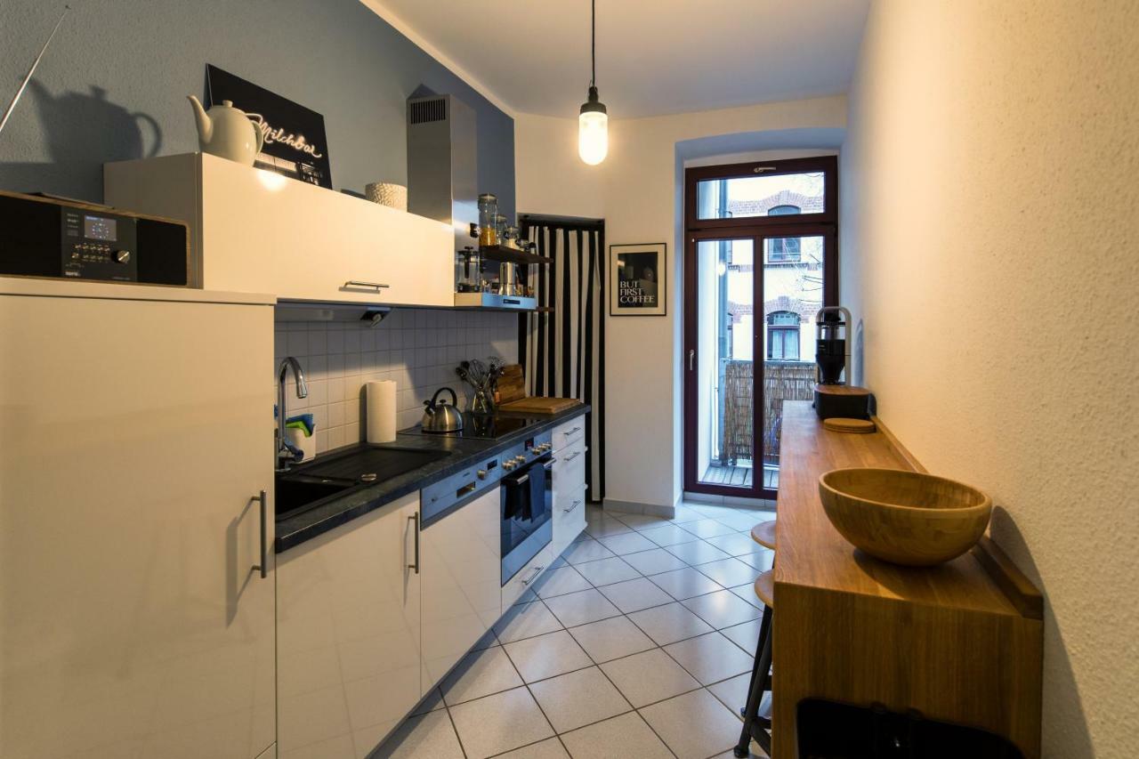 Apartment Waldstrassenviertel Leipzig Bagian luar foto